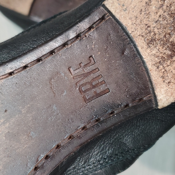 Frye Womens Carson Comfort Leather Flats Loafer Slip on ballet shoes sz 8B - Picture 9 of 11